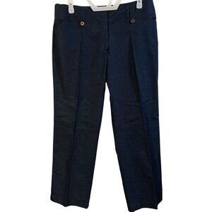 New Robert Louis Womens Blue Straight-Leg Pants Size 16 Cotton Blend